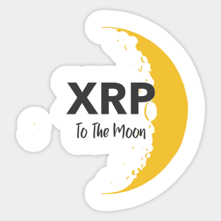 XRP To The Moon Sticker